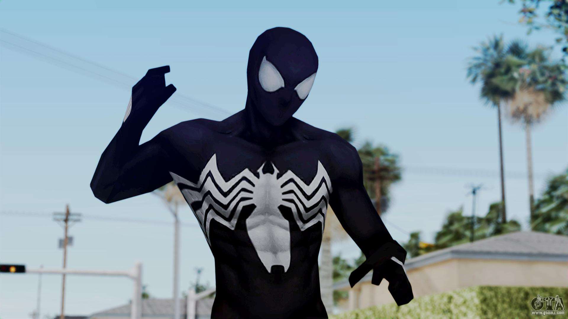 5 spiderman suit gta Spider Man for Future Marvel Black Andreas GTA Fight San v1