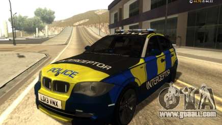 BMW 120i SE UK Police ANPR Interceptor for GTA San Andreas