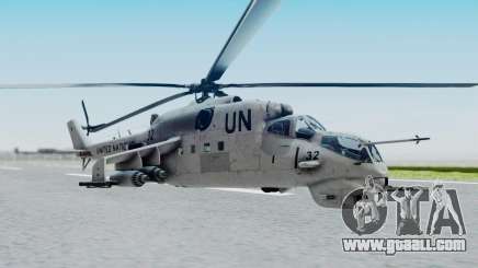 Mi-24V United Nations 032 for GTA San Andreas