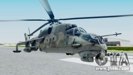 Mi-24V Croatian Air Force H-035 for GTA San Andreas