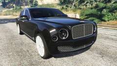 Bentley Mulsanne 2010 for GTA 5