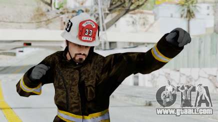 GTA 5 Fireman SF for GTA San Andreas