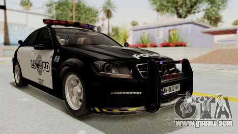 Mercedes-Benz C63 AMG 2010 Police v2 for GTA San Andreas
