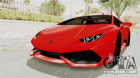 Lamborghini Huracan 2014 Stock for GTA San Andreas