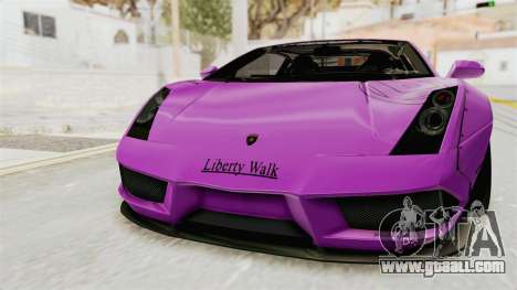 Lamborghini Gallardo 2015 Liberty Walk LB for GTA San Andreas