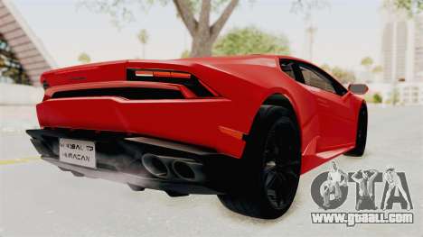 Lamborghini Huracan 2014 Stock for GTA San Andreas