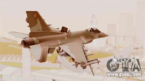 F-16A General Dynamics Chadian Air Force for GTA San Andreas