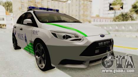 Ford Focus ST 2013 PDRM for GTA San Andreas