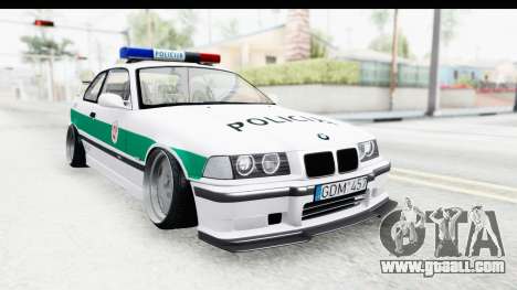 BMW M3 E36 Stance Lithuanian Police for GTA San Andreas