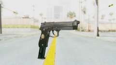 Tariq Iraqi Pistol Back v1 Silver Long Ammo for GTA San Andreas