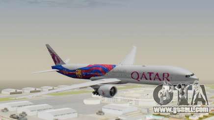 Boeing 777-300ER Qatar Airways v2 for GTA San Andreas