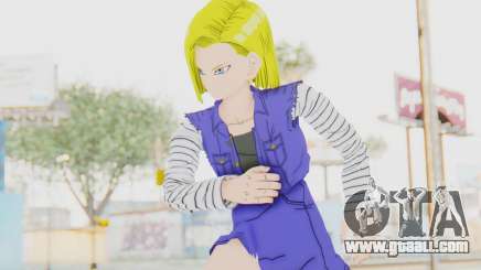 Dragon Ball Xenoverse Android 18 Showing Legs for GTA San Andreas