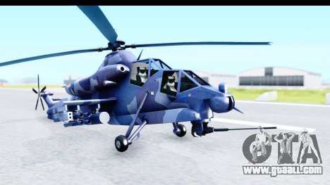 Denel AH-2 Rooivalk Blue for GTA San Andreas