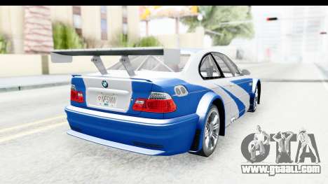 NFS: MW - BMW M3 GTR for GTA San Andreas