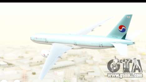 Boeing 777-200ER Korean Air for GTA San Andreas