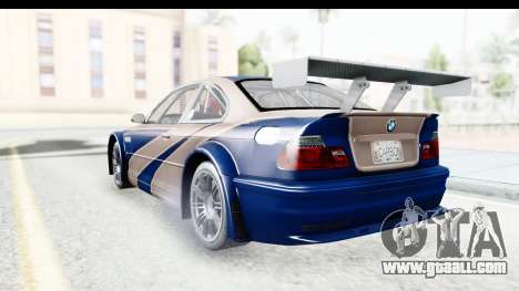 NFS Carbon - BMW M3 GTR for GTA San Andreas