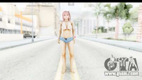 Honoko in Shorts Transparent Shredded Top for GTA San Andreas