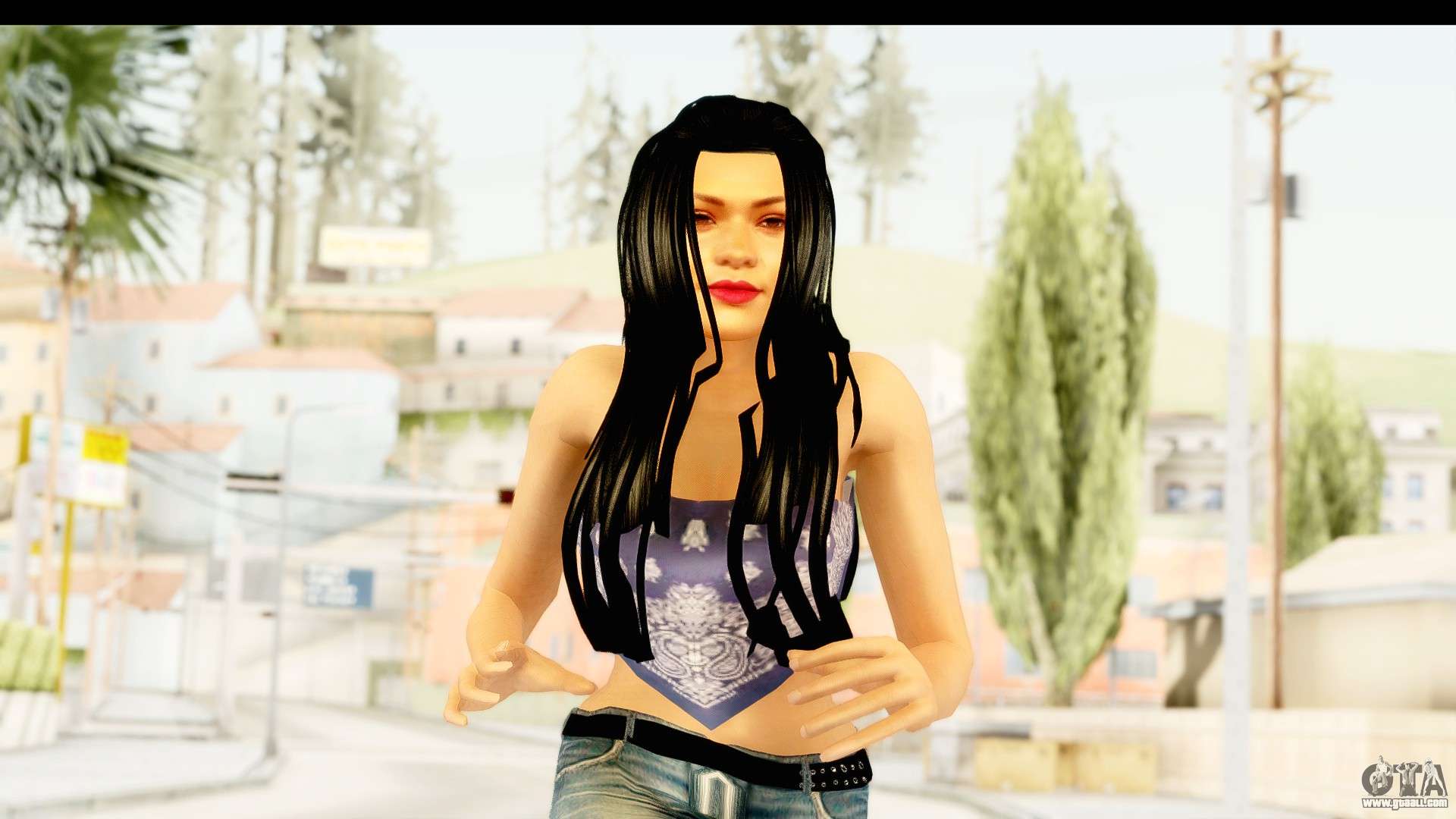 Bacon Hair Female for GTA San Andreas