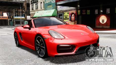 Porsche Boxster GTS 2014 for GTA 4