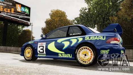 Subaru Rally WRC Impreza 98 v8 for GTA 4