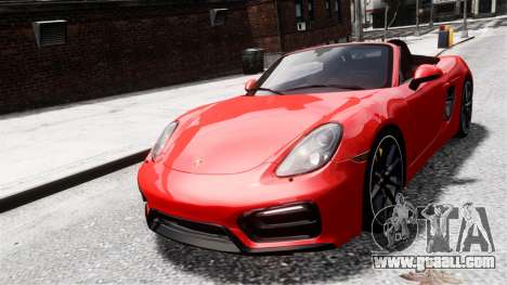 Porsche Boxster GTS 2014 for GTA 4