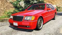 Mercedes-Benz W140 AMG orange signals [replace] for GTA 5