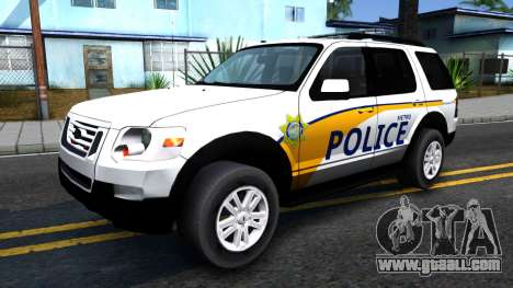 Ford Explorer Metro Police 2009 for GTA San Andreas