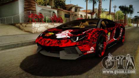 Lamborghini Aventador Itasha Rias Gremory for GTA San Andreas