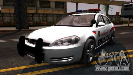 Chevy Impala Blueberry PD 2009 for GTA San Andreas
