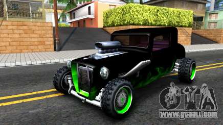 Green Flame Hotknife Race Car for GTA San Andreas
