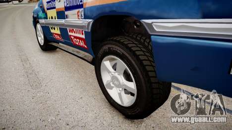 Toyota Land Cruiser GINAF Dakar Service Car for GTA 4