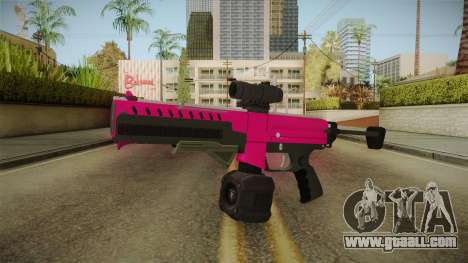 GTA 5 Combat PDW Pink for GTA San Andreas