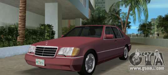 Mercedes-Benz 400SE W140 1991 for GTA Vice City