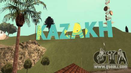 The inscription in KAZAKH instead of Vinewood for GTA San Andreas