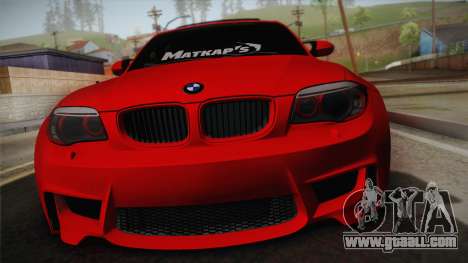 BMW M1 E82 for GTA San Andreas