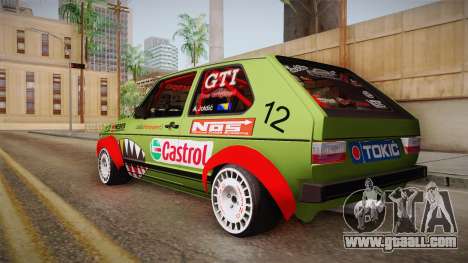 Volkswagen Golf Mk1 GTI 16v ITB v1.0 for GTA San Andreas