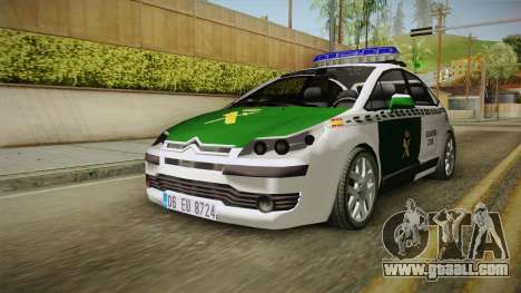Citroen C4 Guardia Civil for GTA San Andreas