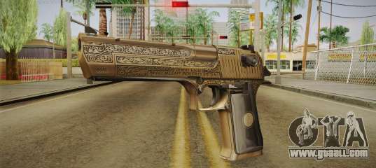 Desert Eagle 50 AE Gold for GTA San Andreas