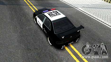 Mitsubishi Lancer Evolution IX Police for GTA San Andreas