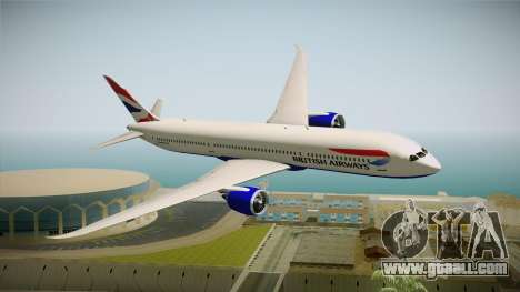 Boeing 787 British Airways for GTA San Andreas
