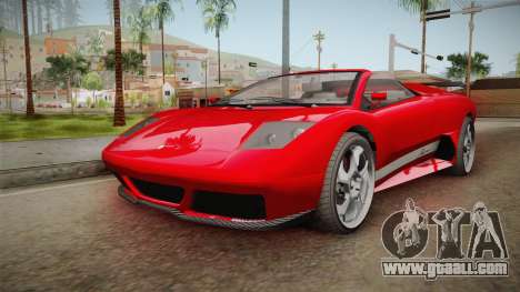 GTA 5 Pegassi Infernus Cabrio for GTA San Andreas