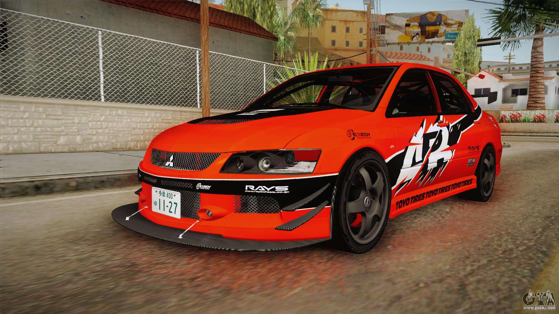 mitsubishi lancer tokyo drift car