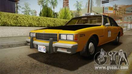 Chevrolet Caprice Taxi 1986 IVF for GTA San Andreas