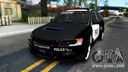 Mitsubishi Lancer Evolution IX Police for GTA San Andreas