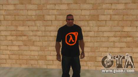 T-shirt with the logo of Half Life 2 for GTA San Andreas