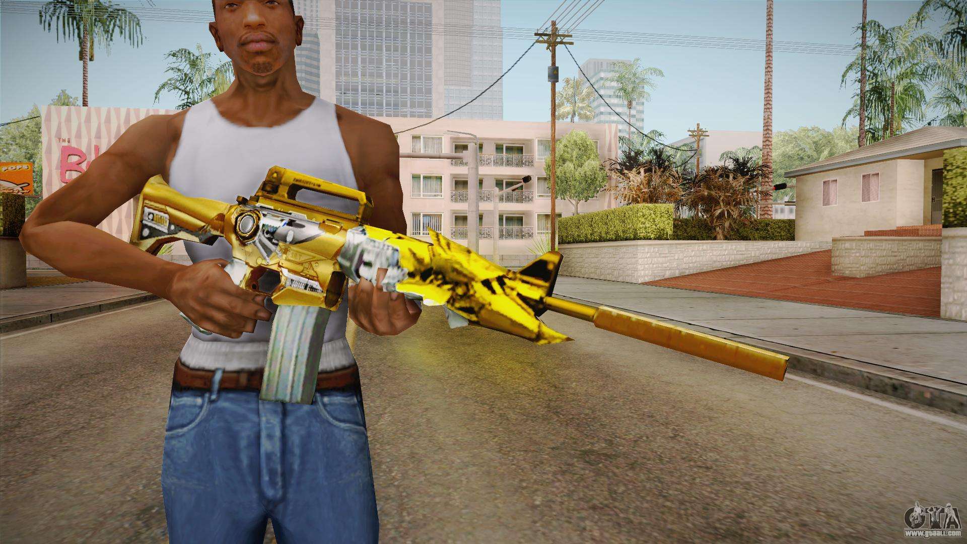 Cross Fire - M4A1-S Iron Beast Noble Gold for GTA San Andreas