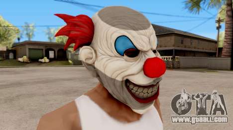 Mask Evil Clown for GTA San Andreas
