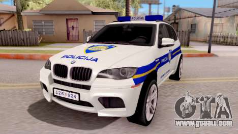 BMW X5 Croatian Police Car for GTA San Andreas