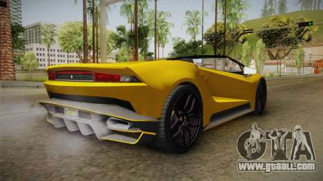 GTA 5 Pegassi Tempesta Spyder IVF for GTA San Andreas