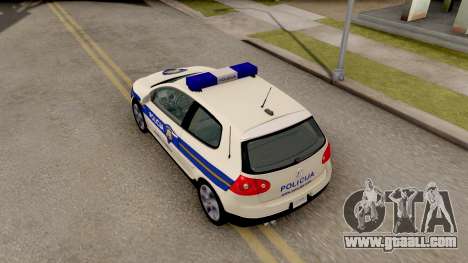 Volkswagen Golf V Croatian Police Car for GTA San Andreas